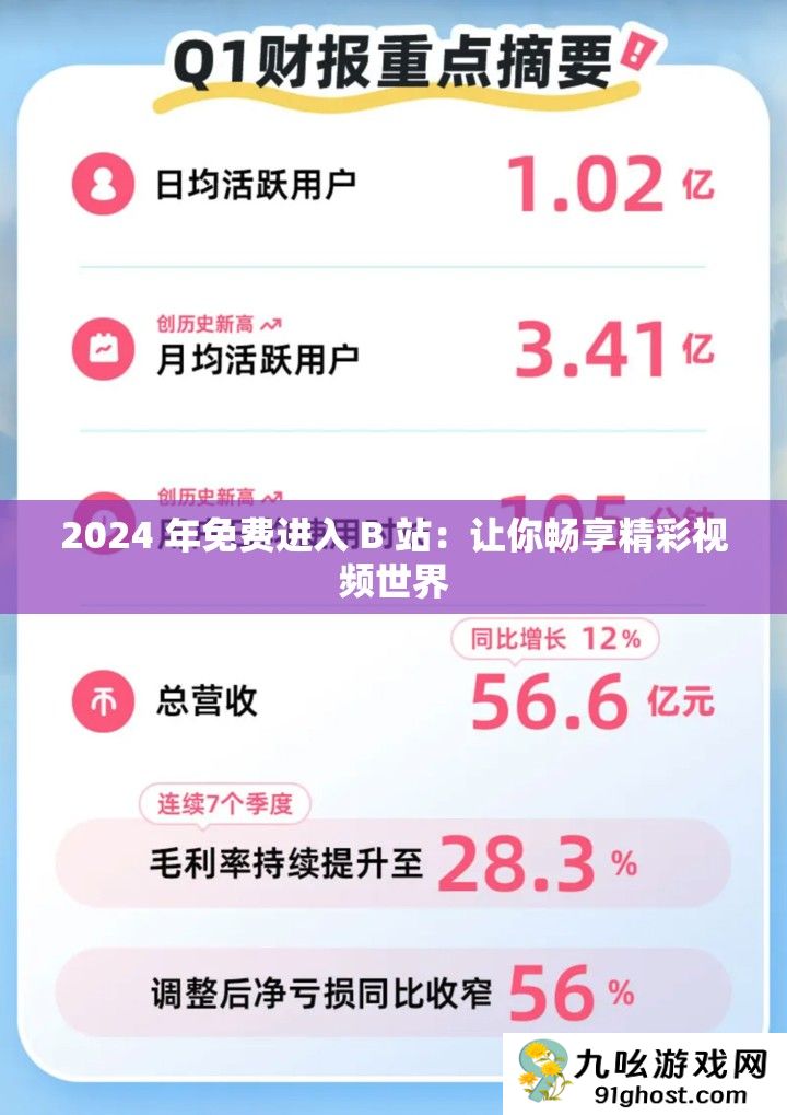 2024 年免费进入 B 站