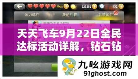 天天飞车9月22日全民达标活动详解