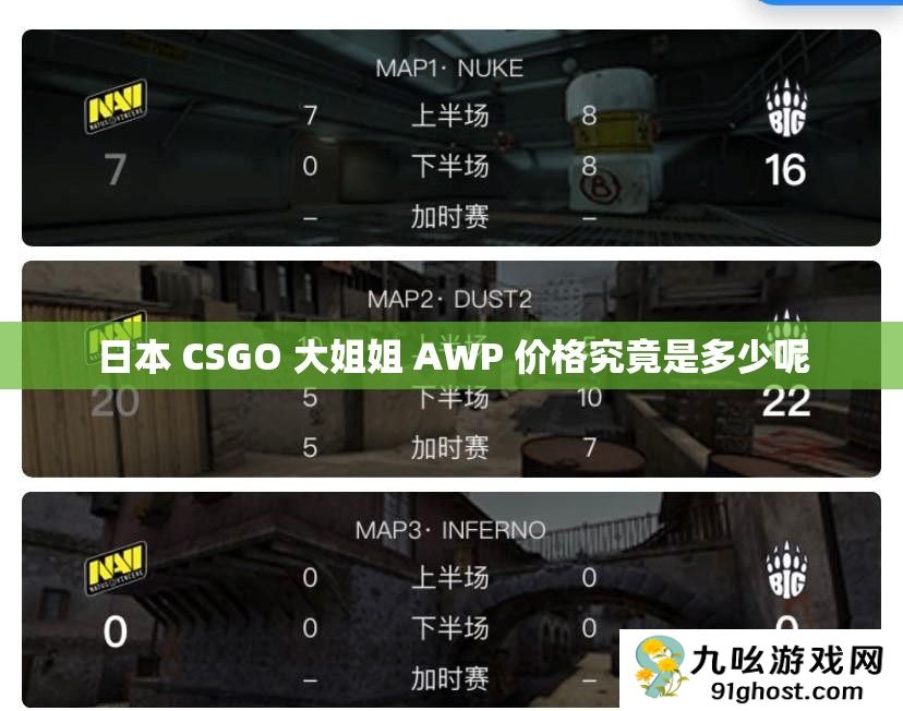 日本 CSGO 大姐姐 AWP 价格究竟是多少呢