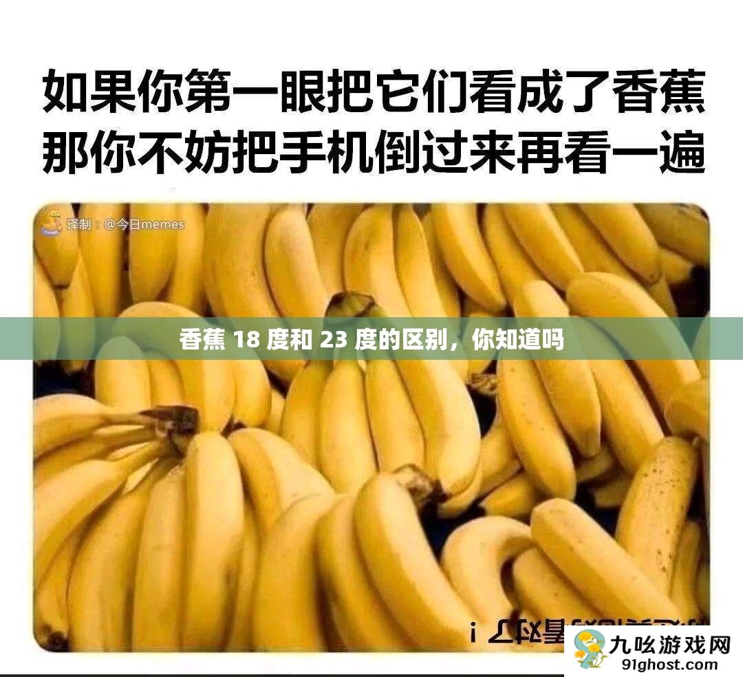 香蕉 18 度和 23 度的区别