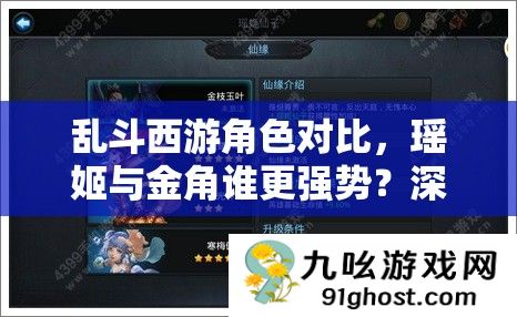 乱斗西游角色对比