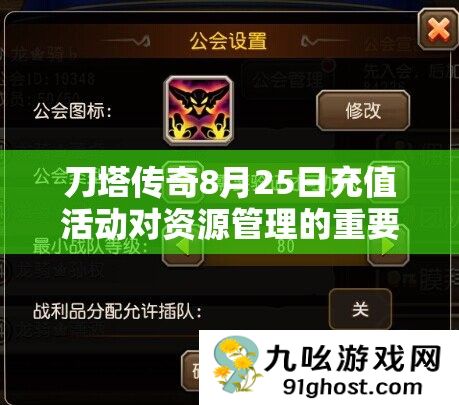 刀塔传奇8月25日充值活动对资源管理的重要性及高效利用实战策略