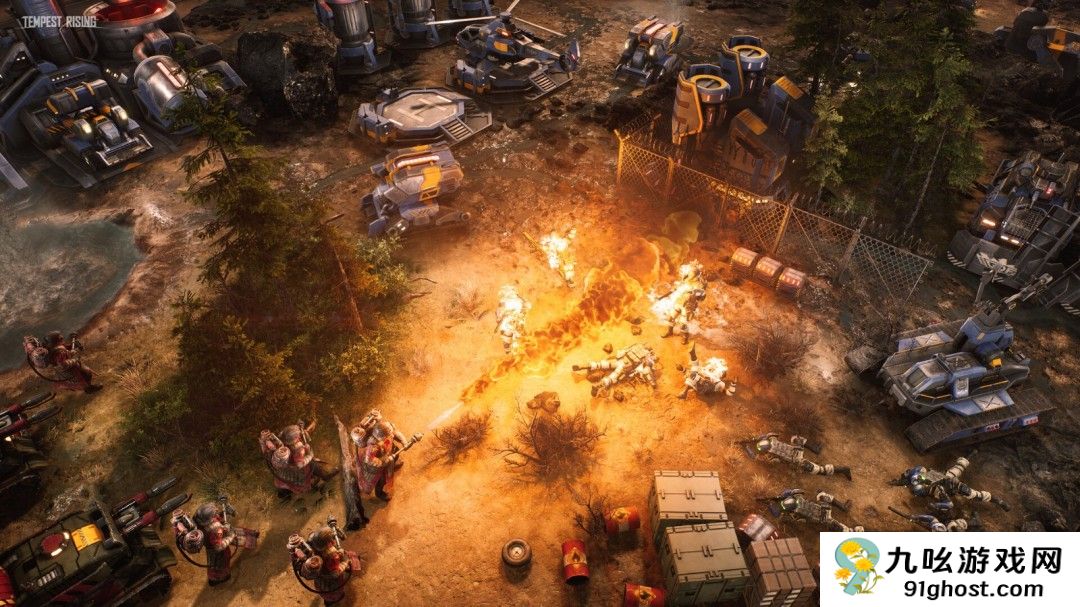 《命令与征服》风格RTS《风暴崛起》新预告