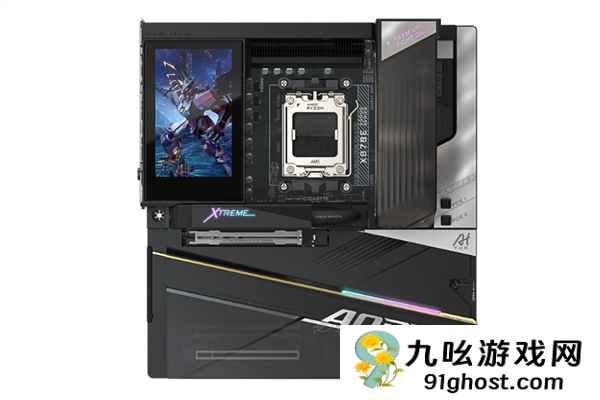 技嘉新款主板配备5寸LCD屏 可自定义显示内容