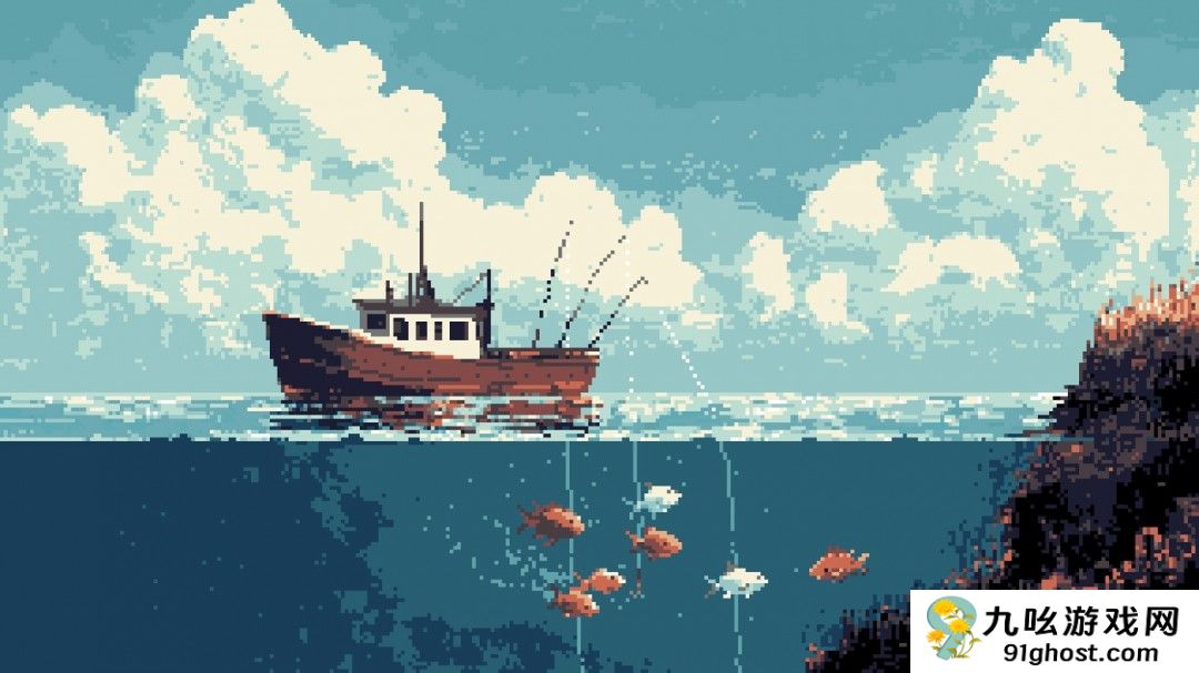 放置型钓鱼游戏《Cast n Chill》Steam页面 支持中文