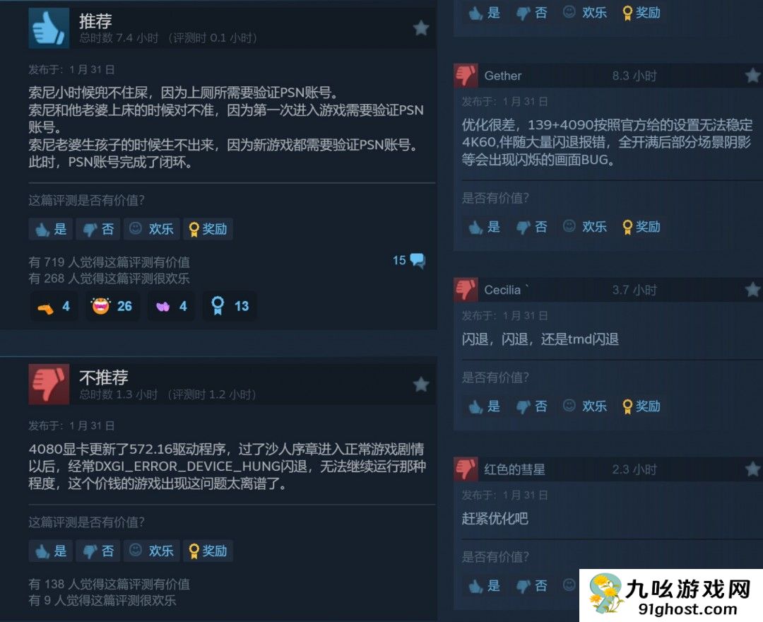 优化太烂！《漫威蜘蛛侠2》Steam中文区多半差评