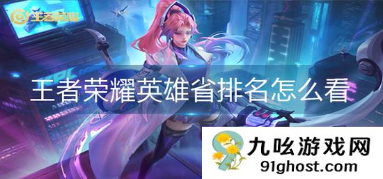 王者荣耀英雄省排名怎么看