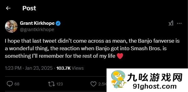 《班卓熊大冒险》作曲家对新作不抱期望 因为无论游戏多好都会被系列粉丝嫌弃