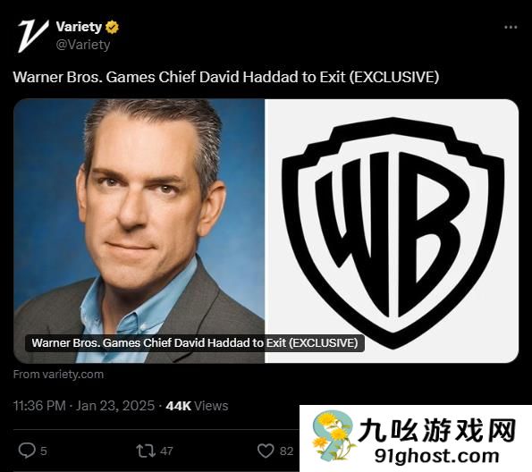 经历《自杀小队》的惨败后 华纳兄弟互动娱乐总裁宣布卸任