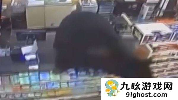 美国黑熊追杀男孩 冲进商店直接跳上收银台