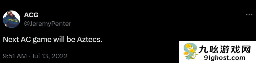传育碧在开发新的《刺客信条》RPG 可能设定在阿兹特克时代