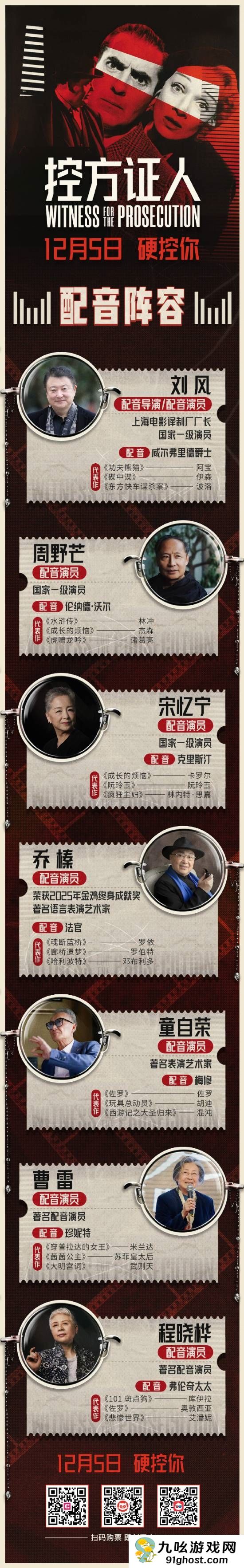 豆瓣69万人打出9.6分！悬疑神作《控方证人》内地定档