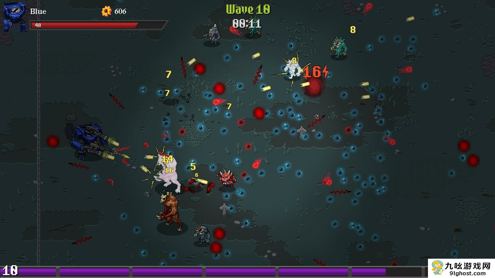 类吸血鬼幸存者动作肉鸽游戏《严酷黑暗幸存者》现已推出试玩Demo