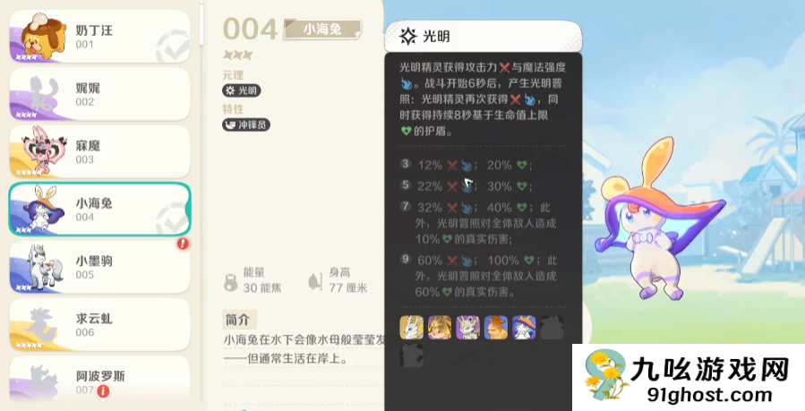 崩坏因缘精灵小海兔怎么样