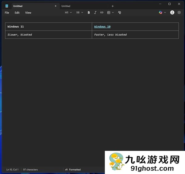 Windows记事本表格功能实测：比Word更简单、兼容Markdown