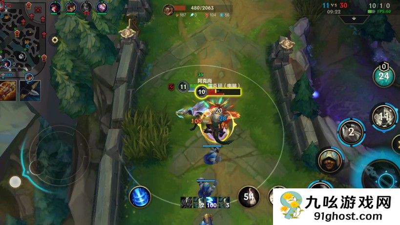 英雄联盟手游阿克尚打下路怎么样