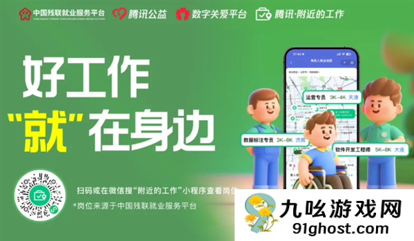 腾讯“附近的工作”累计上线10万+岗位 已帮20万人找工作