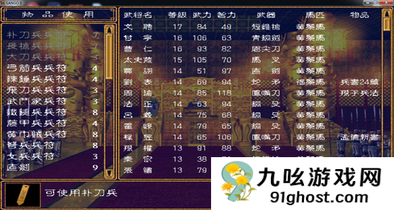 三国群英传2所有物品作用是什么