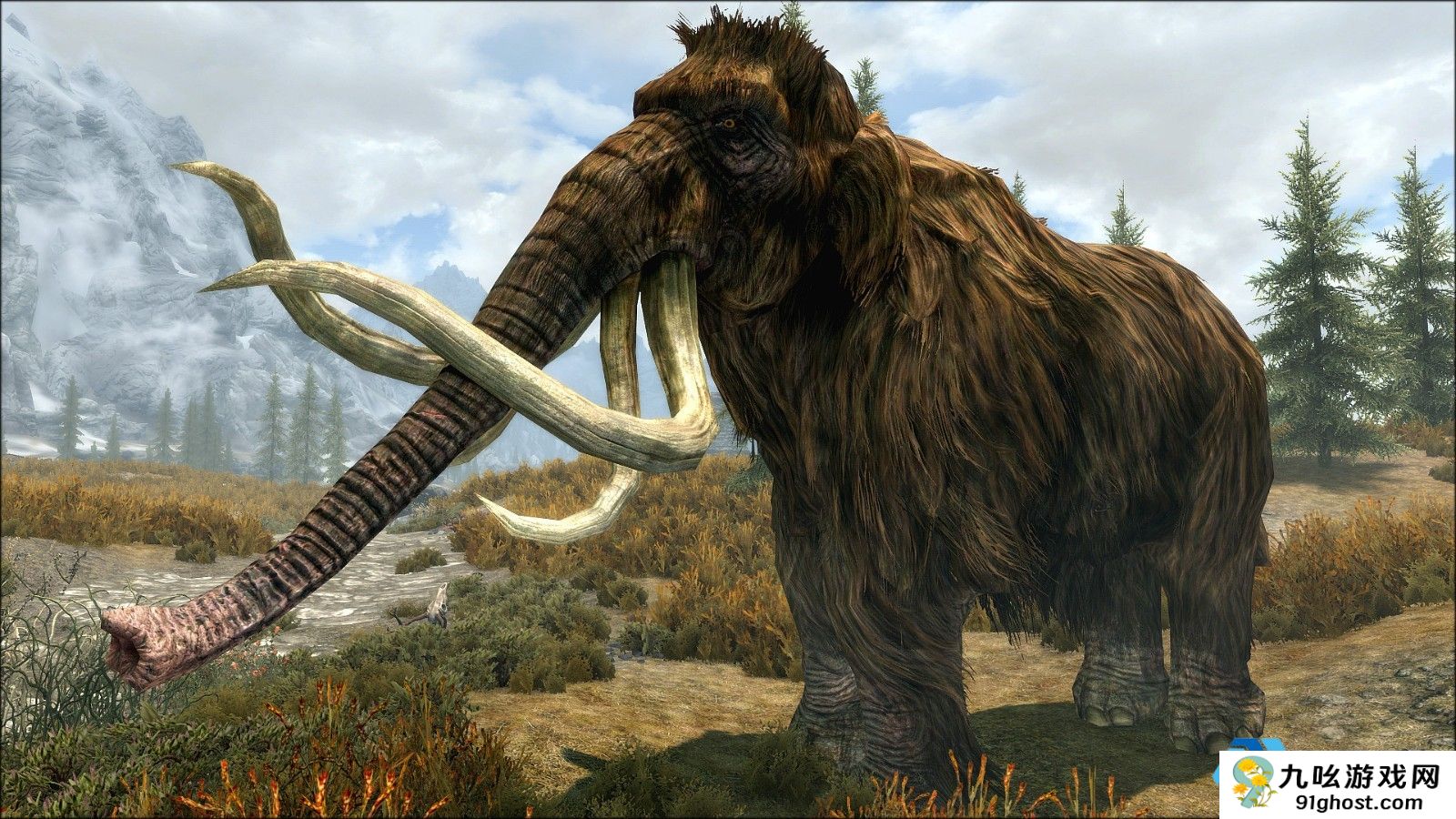 上古卷轴5猛犸象身边为什么总是有巨人