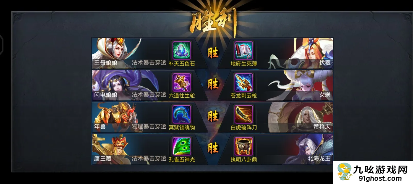 乱斗西游伏羲出什么装备