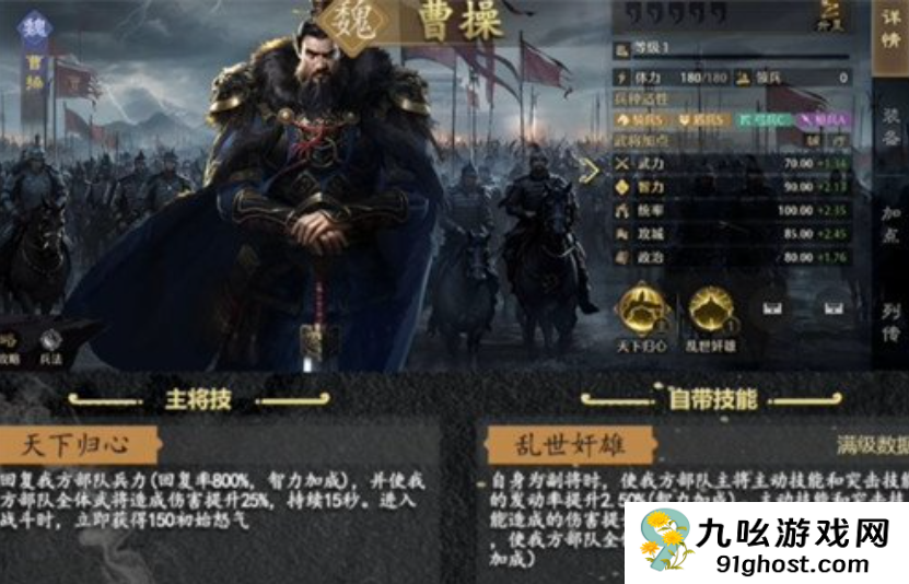 九牧之野曹操阵容搭配推荐