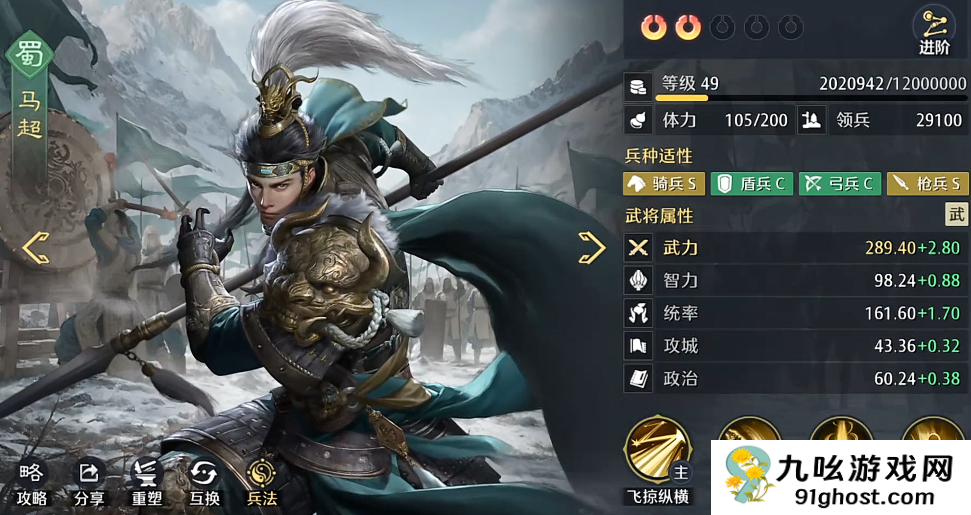 九牧之野武将强度排行榜